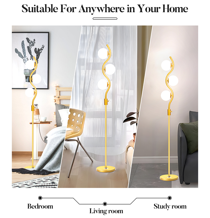 26 Style Floor Lamp Gold