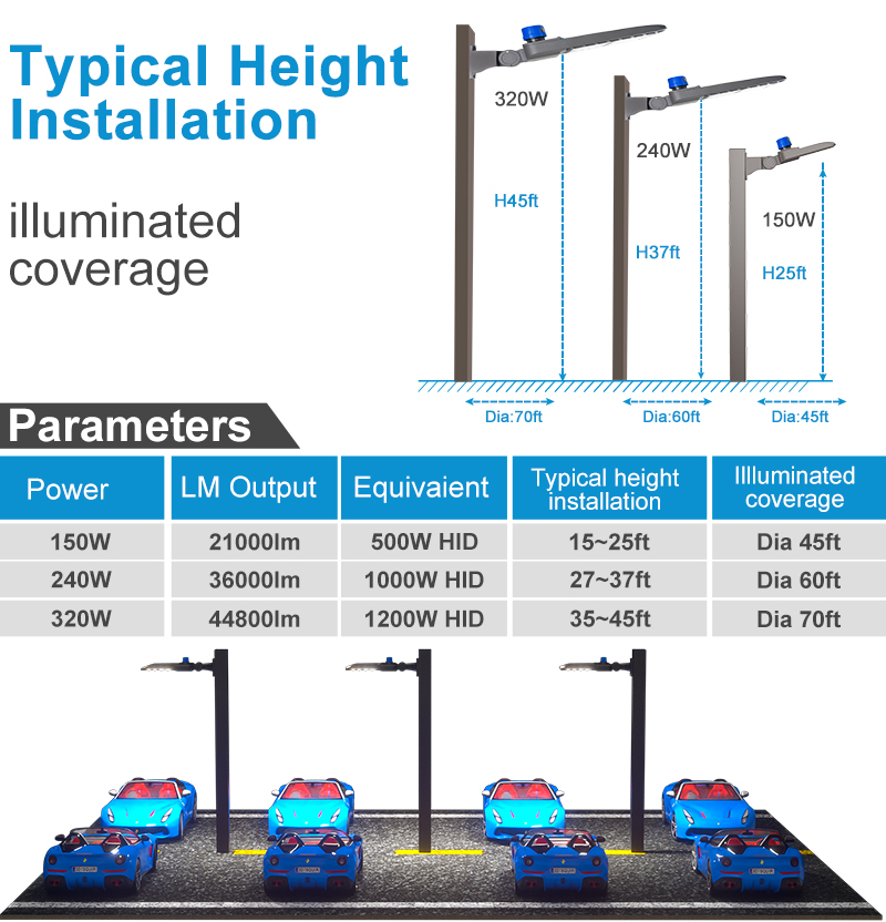 LED Parkin Lot Light