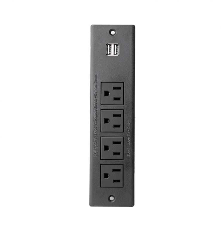 Power Strip 4 outlet +2 USB